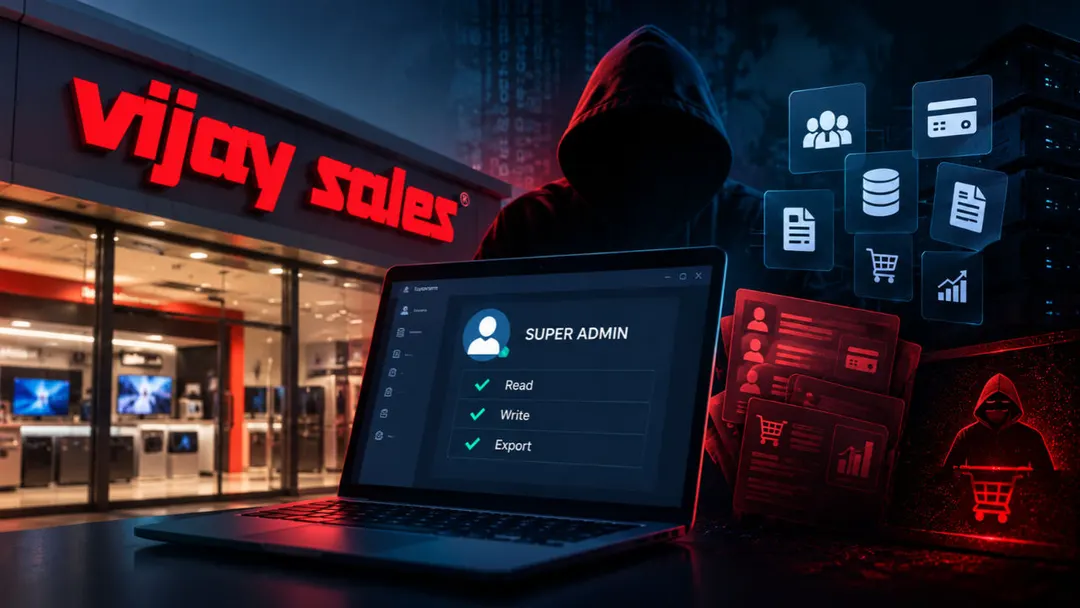 Vijay Sales allegedly breached; super admin access sold for $25,000